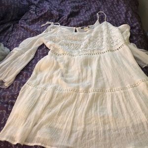 White Boho style dress